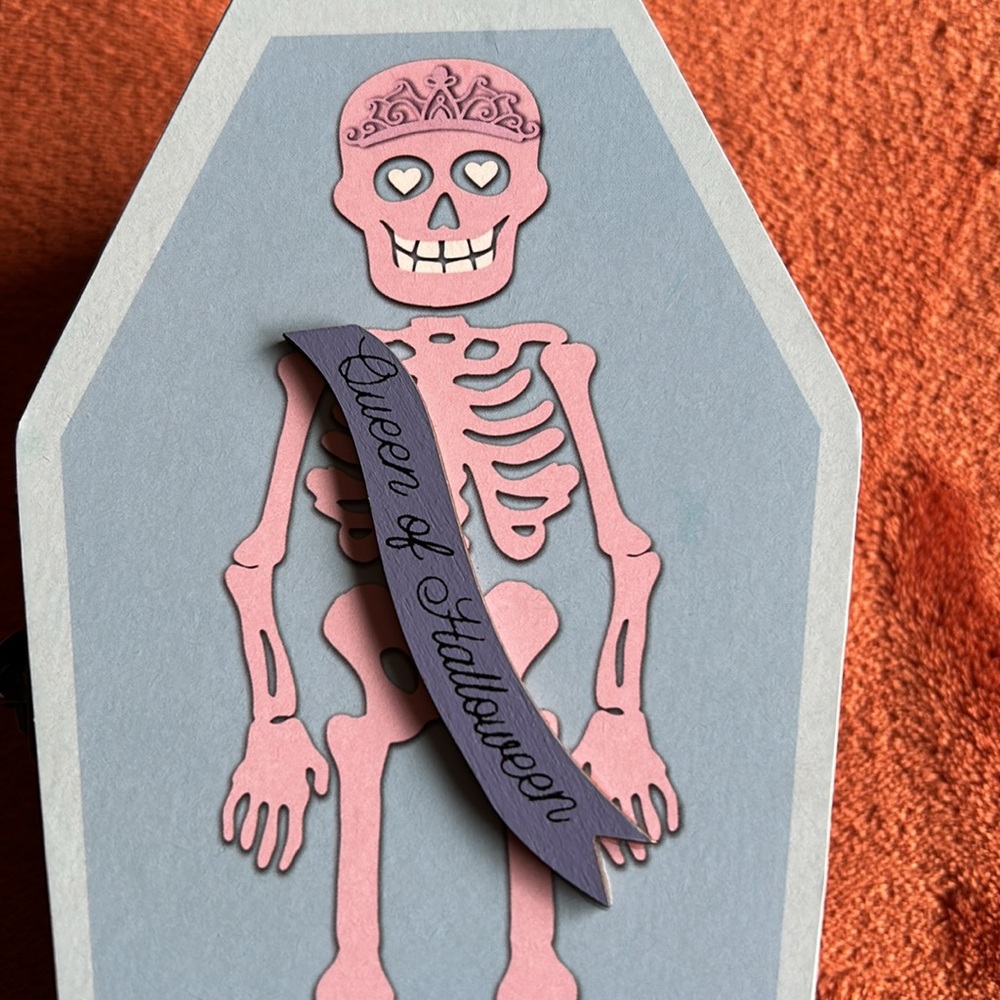 Ashland, Sweet and Spooky Mini Container Storage Box Coffin. Day of the Dead - Picture 6 of 7